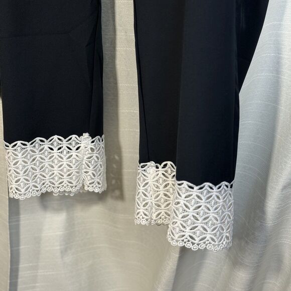 NWT Eloquii Blue Blazer Suit white Lace Jacket Career Business Travel   Size 18 - Picture 11 of 11